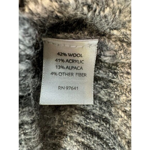 J.Jill Womens  Wool Blend Zip-Up Sleeveless Sweater Vest L Gray - Picture 5 of 10